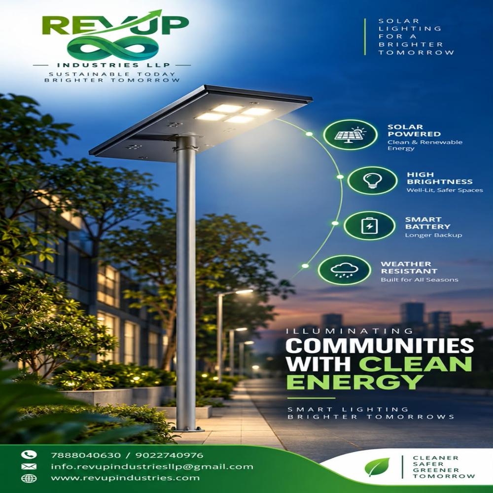 High Mast Solar Light With 20 Mtr Pole