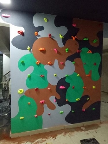 Multi Color Fiber Panel Indoor Rock Climbing Wall