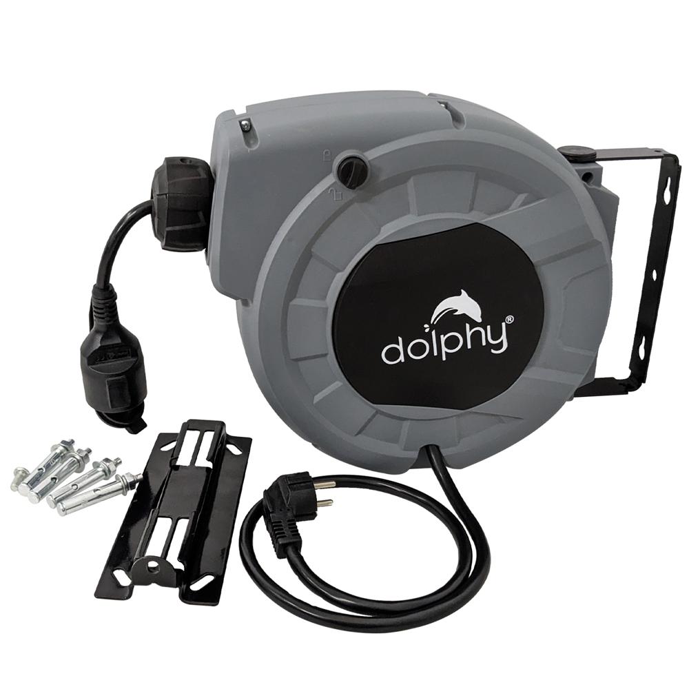 Automatic Cable Reel - Color: Black & Gray