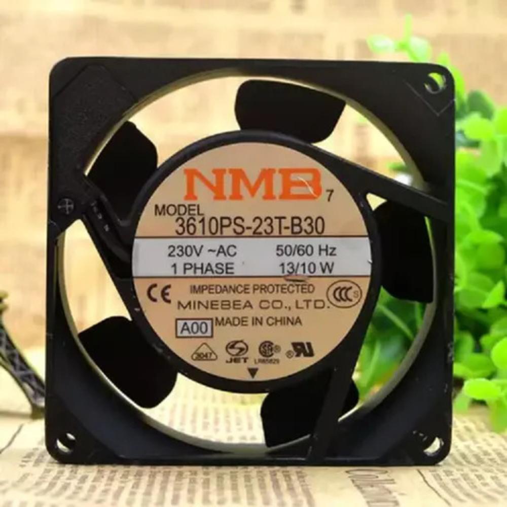 Nmb-Mat 3610Ps-23T-B30 220V Ac 13/10W 12038Mm Ball Bearing Industrial Axial Cooling Fan - Blade Material: Plastic