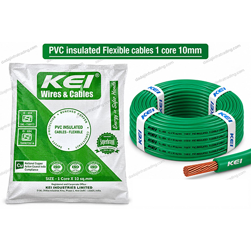 1 Core 10mm PVC Insulated Flexible Cables