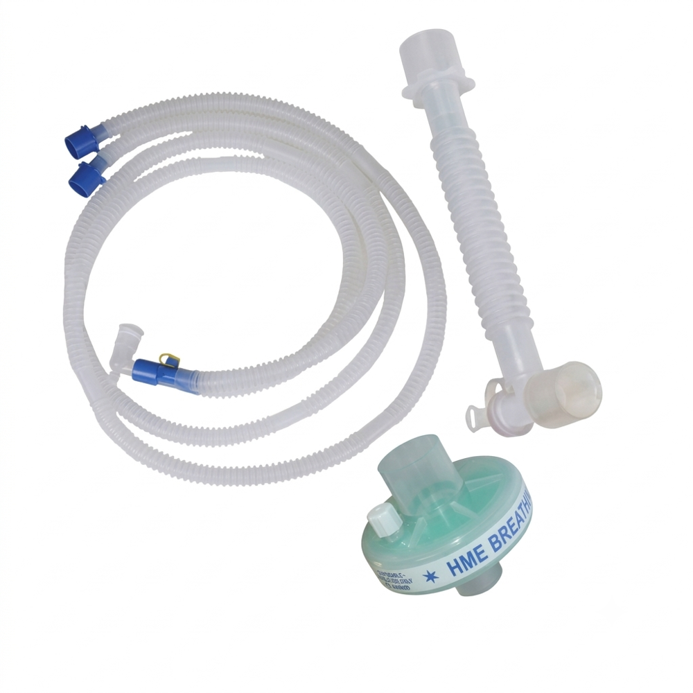 Ventilator Circuit with HME Filter and Catheter Mount Plain circuit combo kit