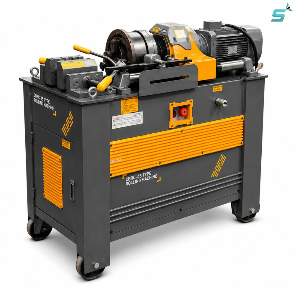 Rebar Thread Rolling Machine - Color: Orange