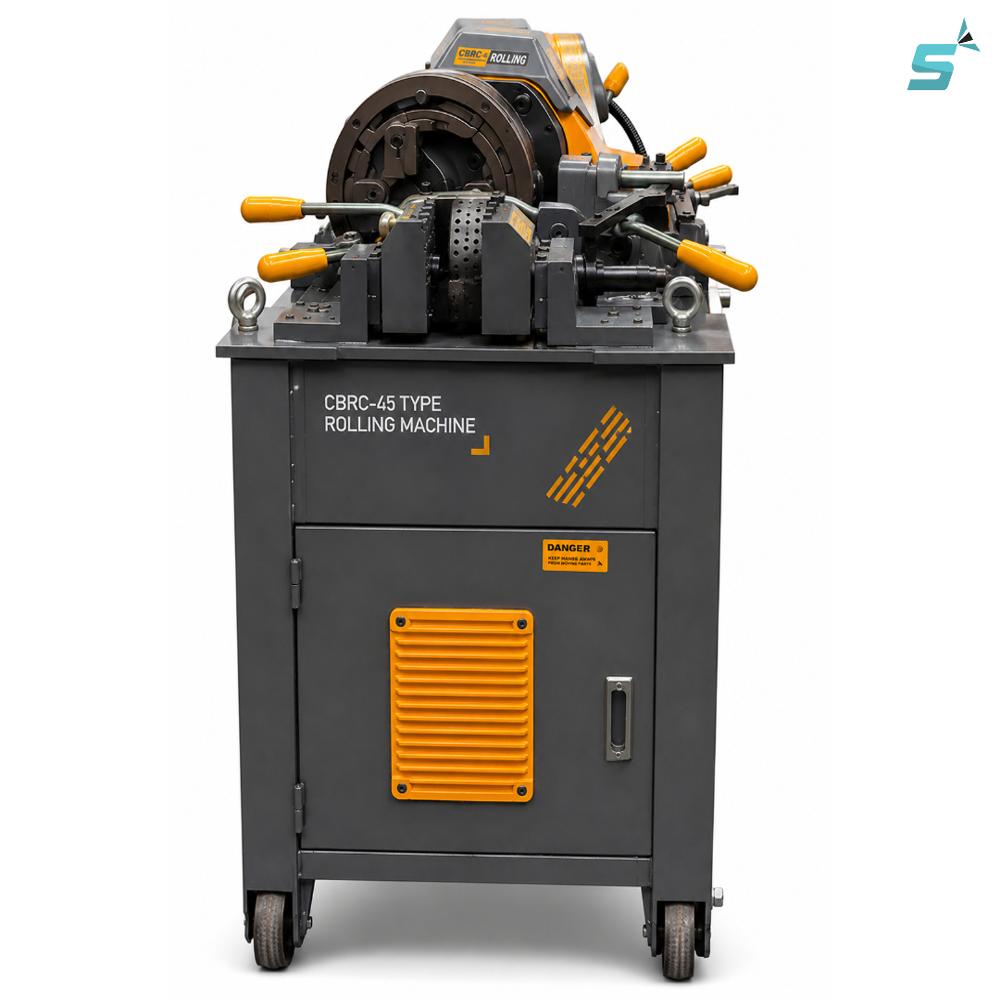 Rebar Thread Rolling Machine - Color: Orange