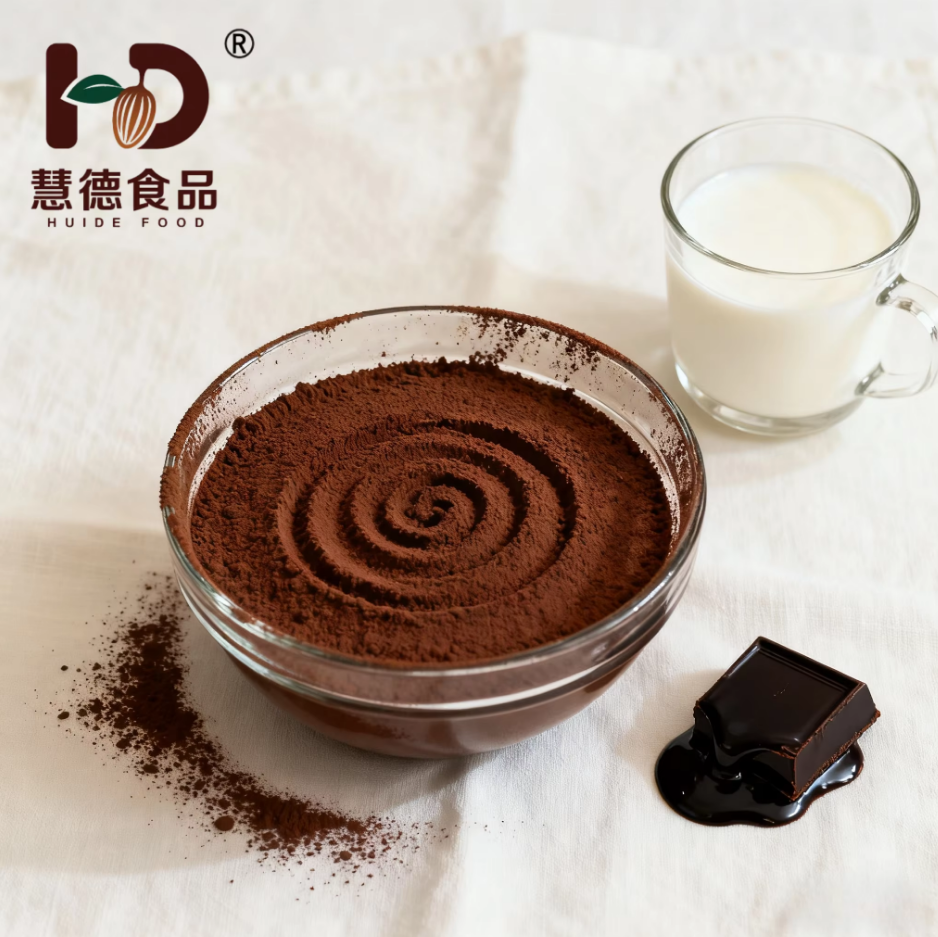 Huide Factory Bulk Wholesale Food Grade Red Brown Alkalized Cocoa Powder Fat 10 To 12 Percent Ph 7.2 To 8.0 For Bakery Processing - Application: Chocolate