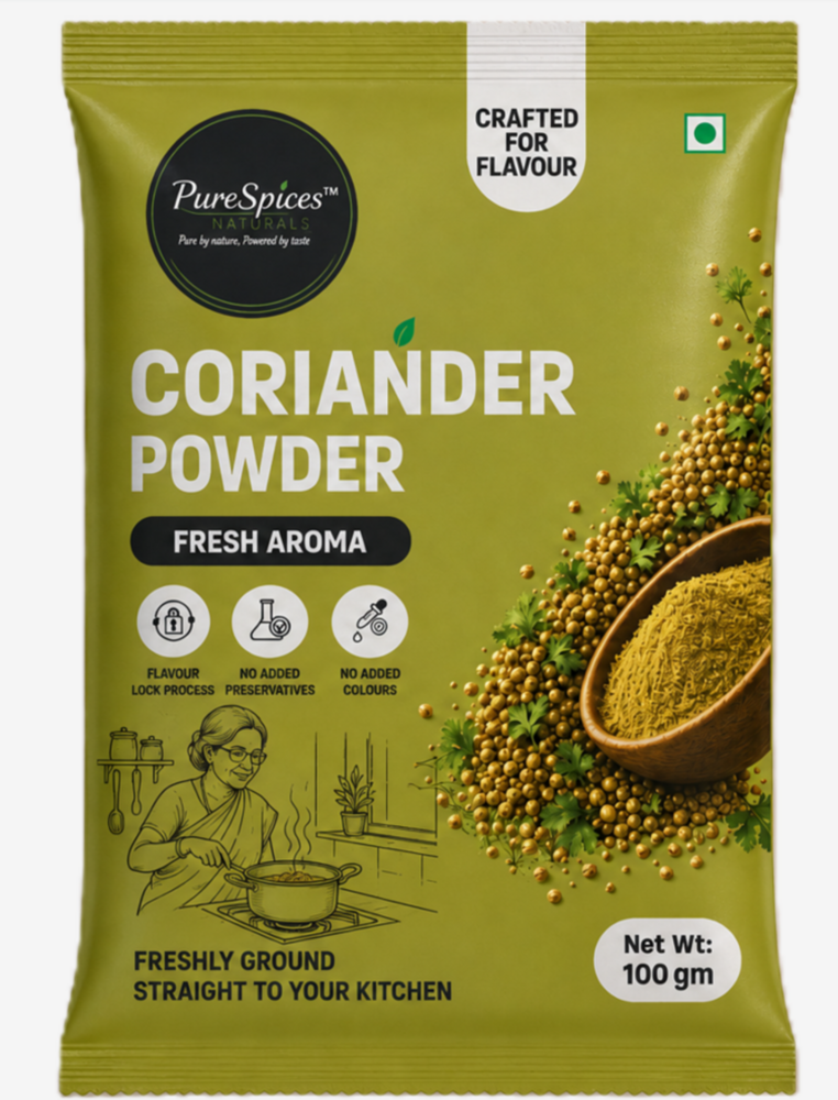 100 Gm Coriander Powder - Color: Greenish-Yellow