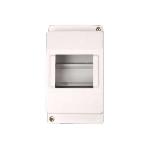 Plastic 4 Pole Mcb Box - Color: White