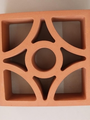 Terracota Clay Jali - Color: Reds / Pinks