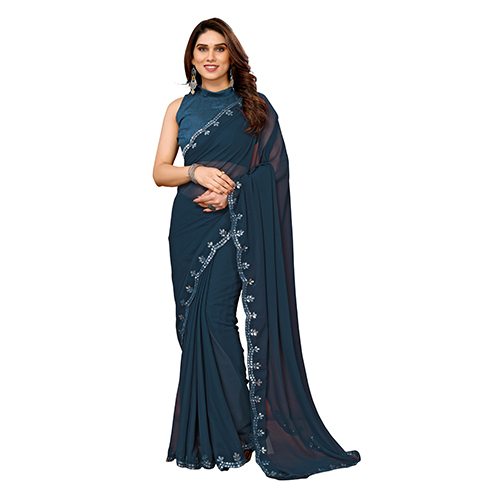 Mala Mirror Fancy Saree