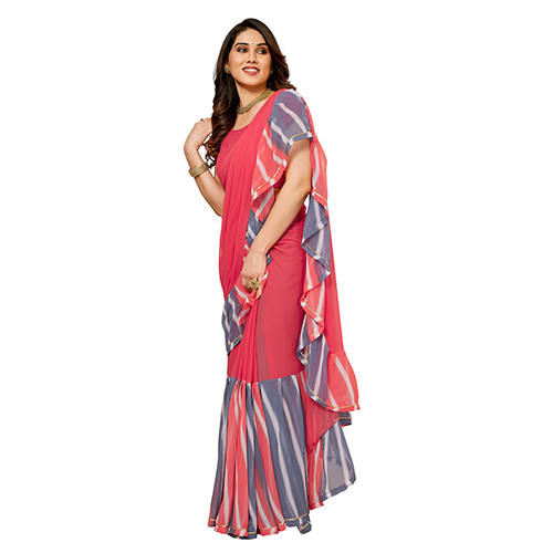 Ruffle Fancy Saree