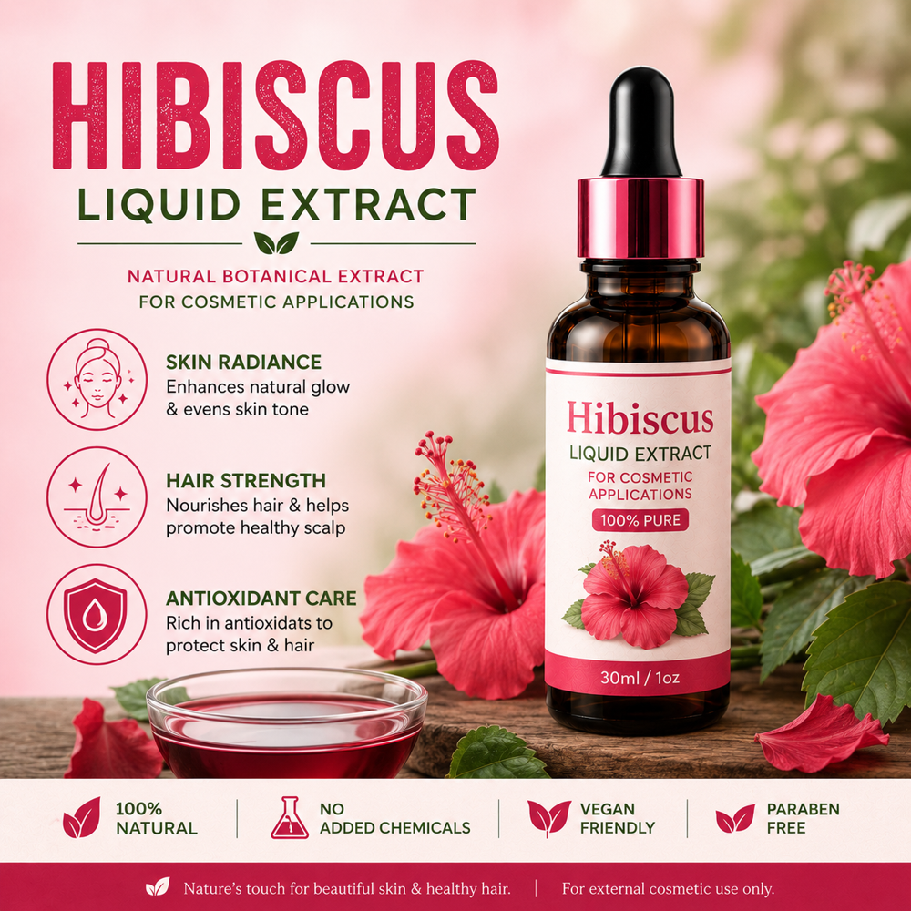 Hibiscus Extract 4:1 - Color: Deep Red