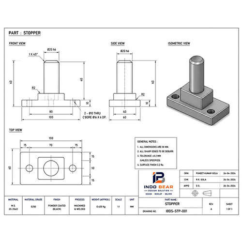 Stopper Drawing Services