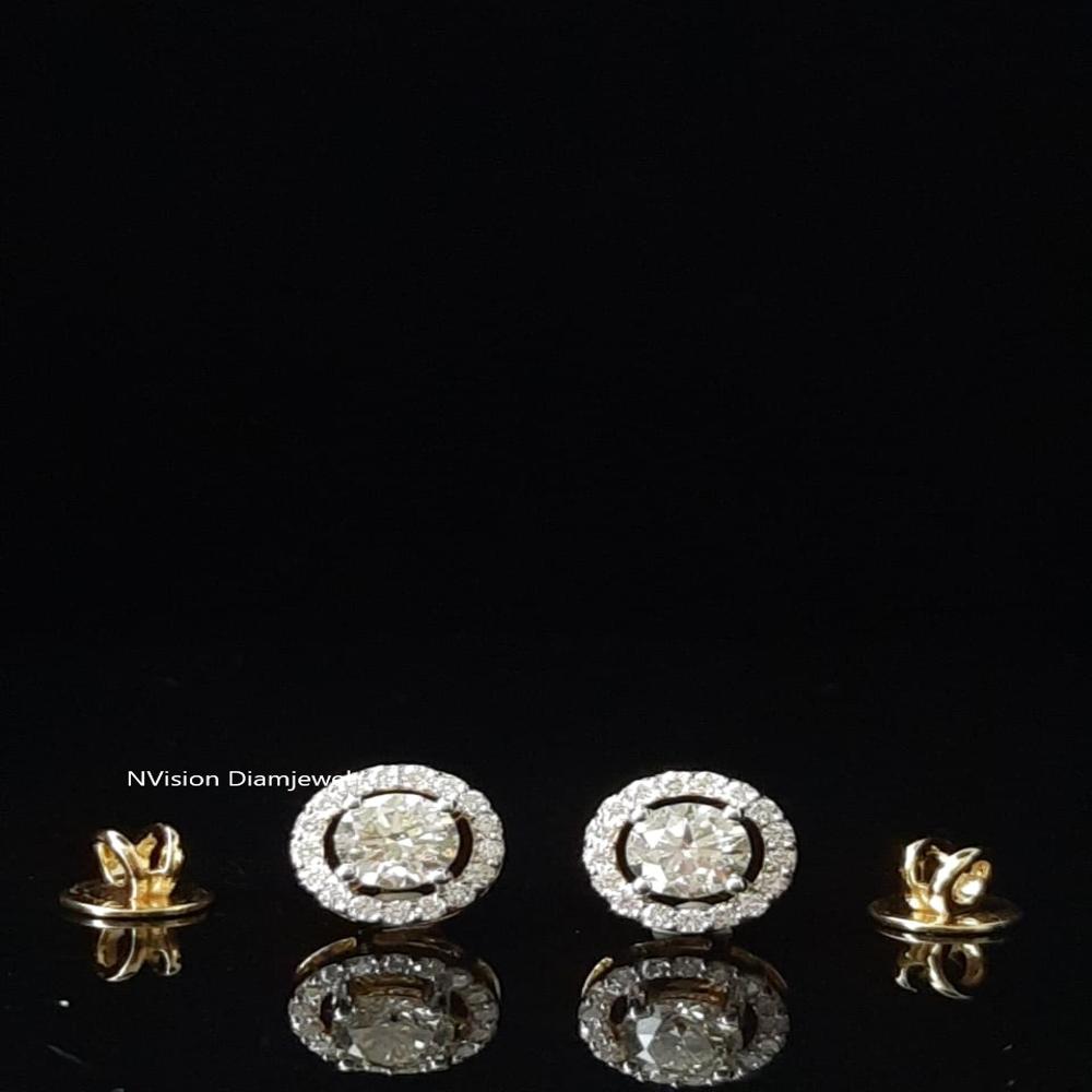Timeless Halo Natural Diamond Stud Earrings