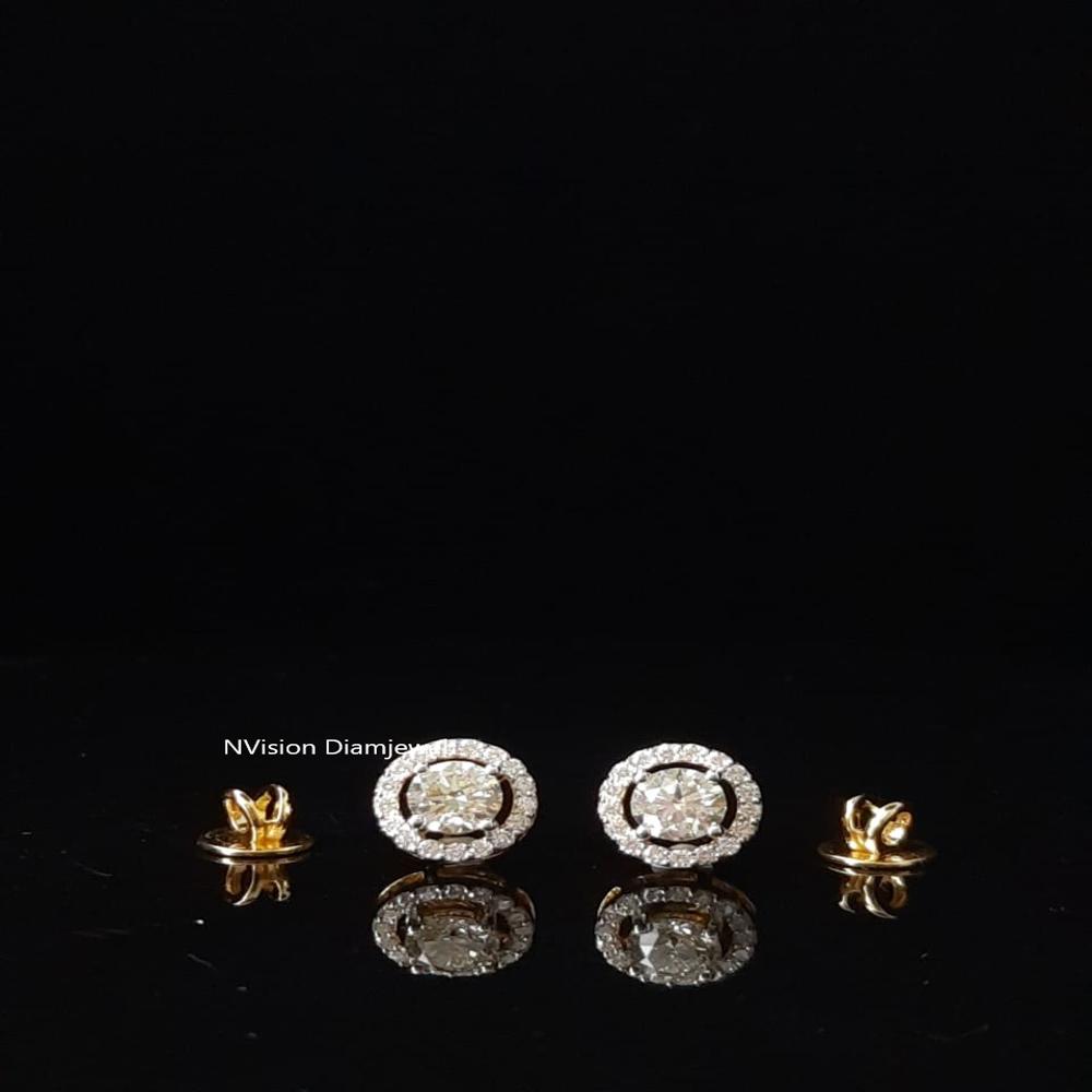 Timeless Halo Natural Diamond Stud Earrings