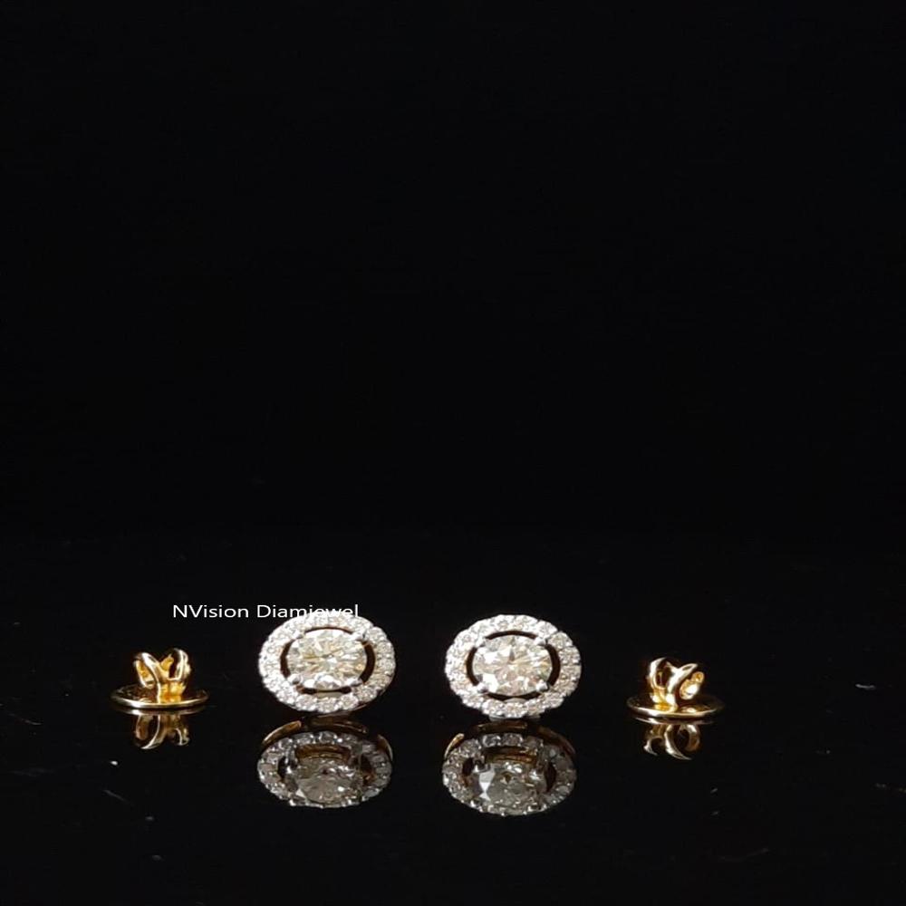 Timeless Halo Natural Diamond Stud Earrings