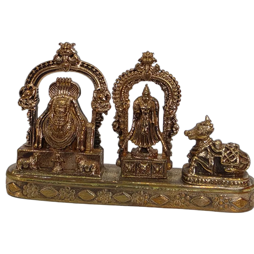 Lord Shiva And Goddess Parvati Seated Statue