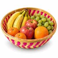 9inch Pink Round Basket