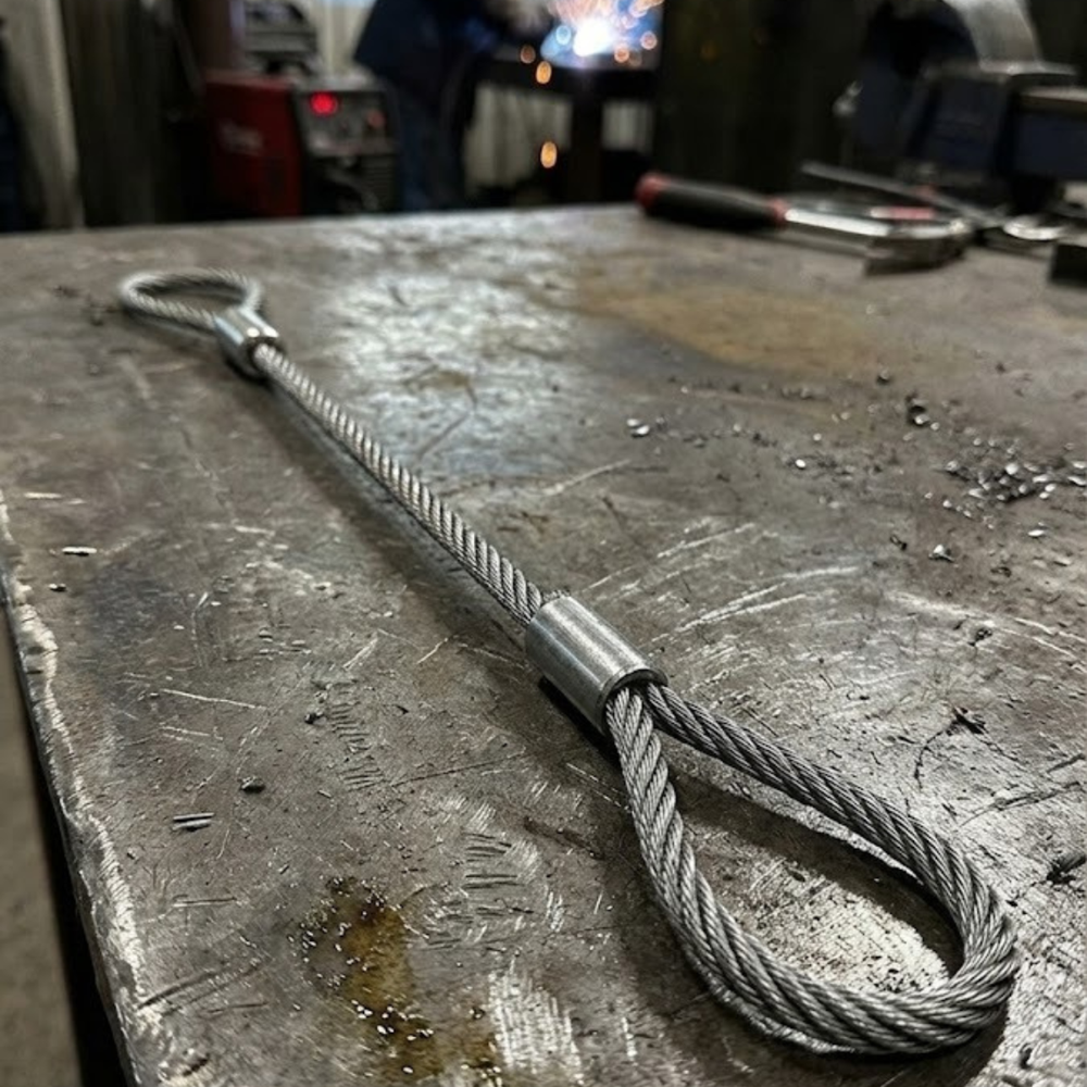 Wire Rope Sling - Stainless Steel, 1000 Meter Length, Natural Color, Wire Diameter 1-42 Mm, Strength Options 1770 Or 1960 Mpa