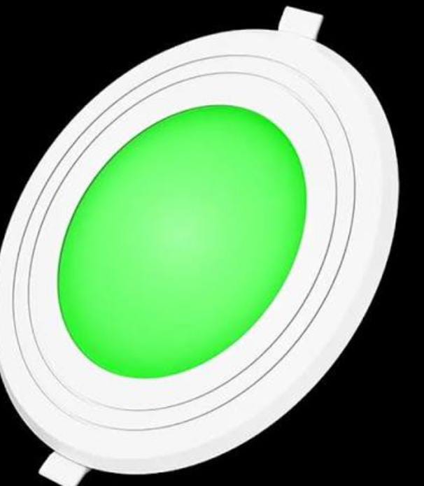 7w Green Concealed Light