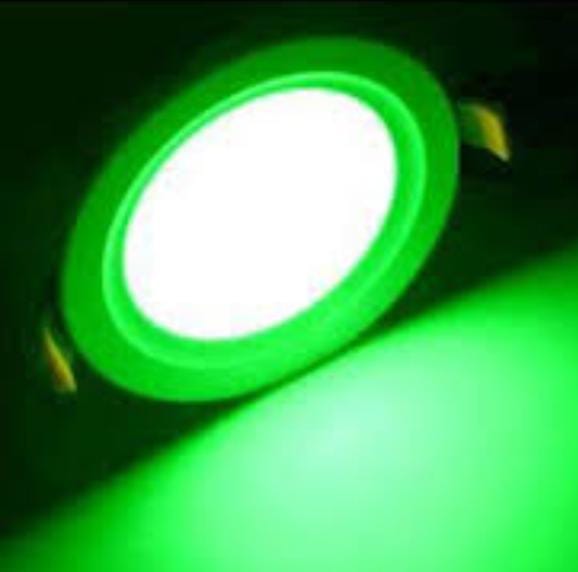 7w Green Concealed Light