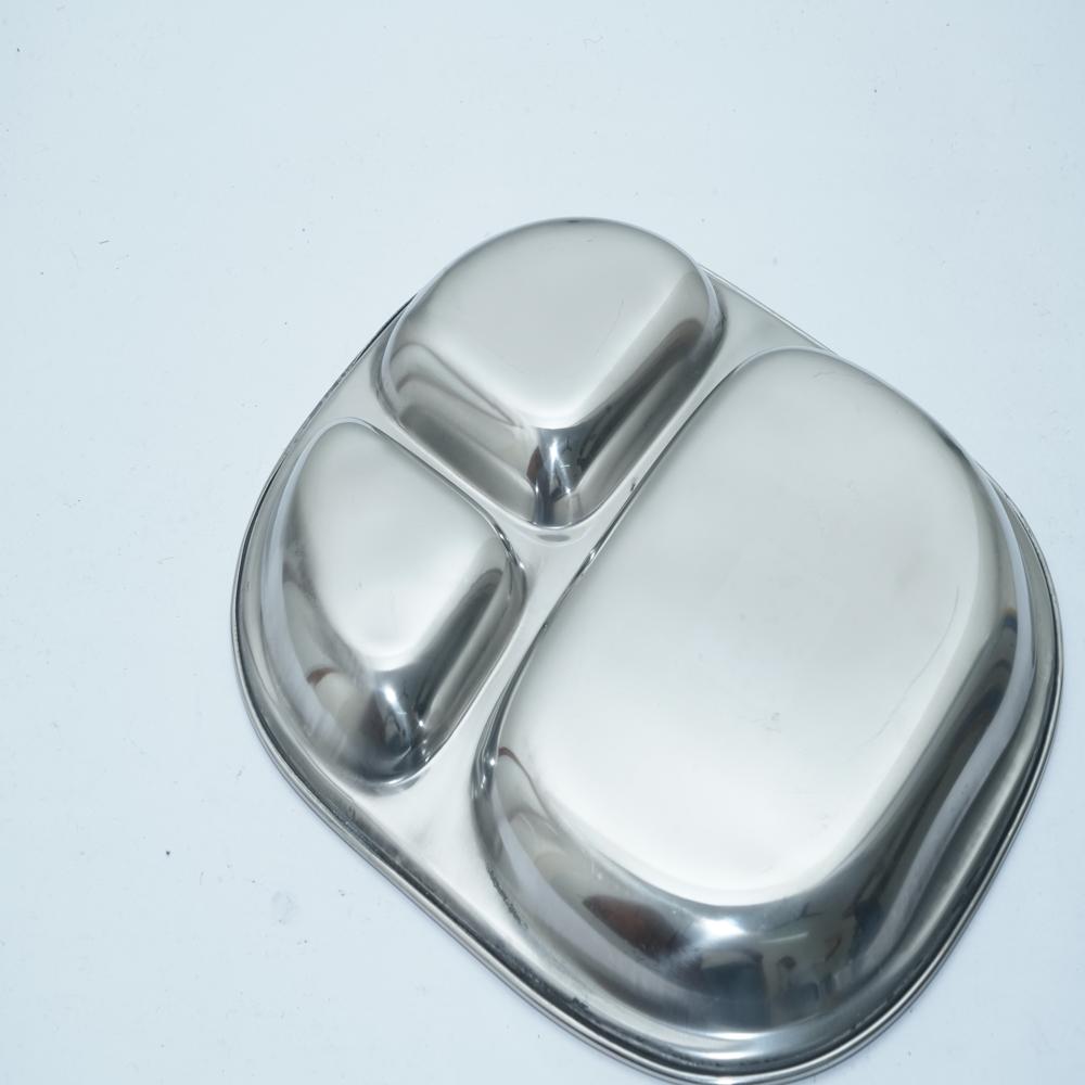 3 In 1 SS Compartment Plate