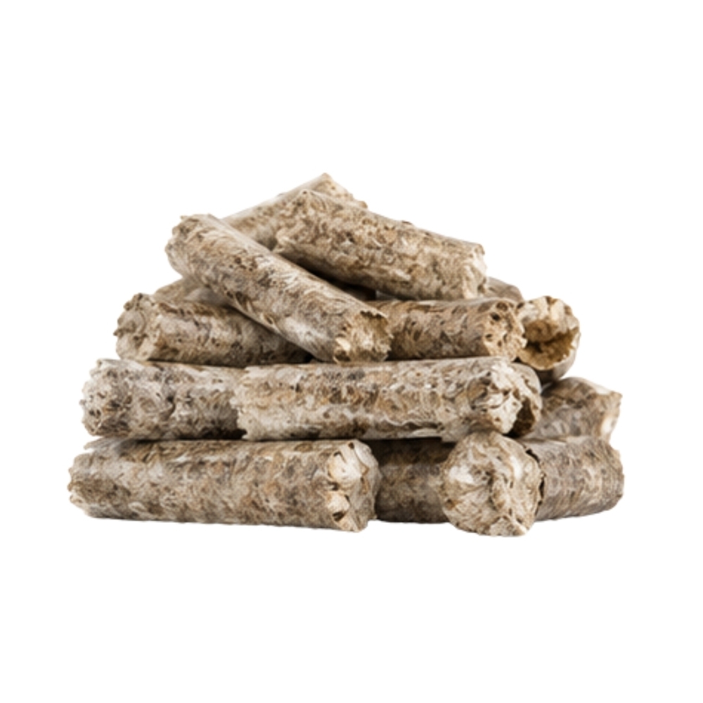 Hardwood based 6 mm biomass pellet