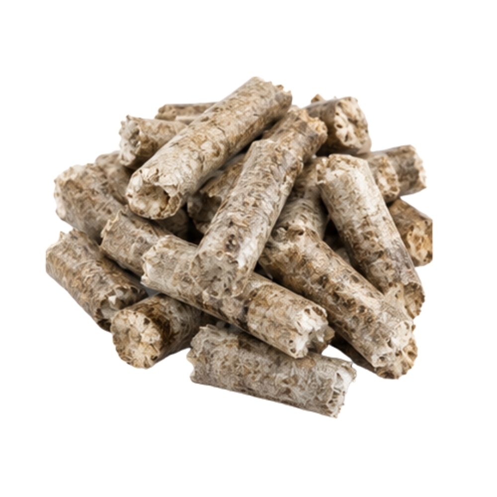 Hardwood based 6 mm biomass pellet