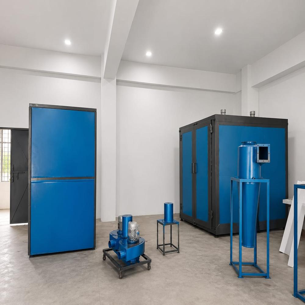 Blue Electric Powder Coating Oven manufacturer