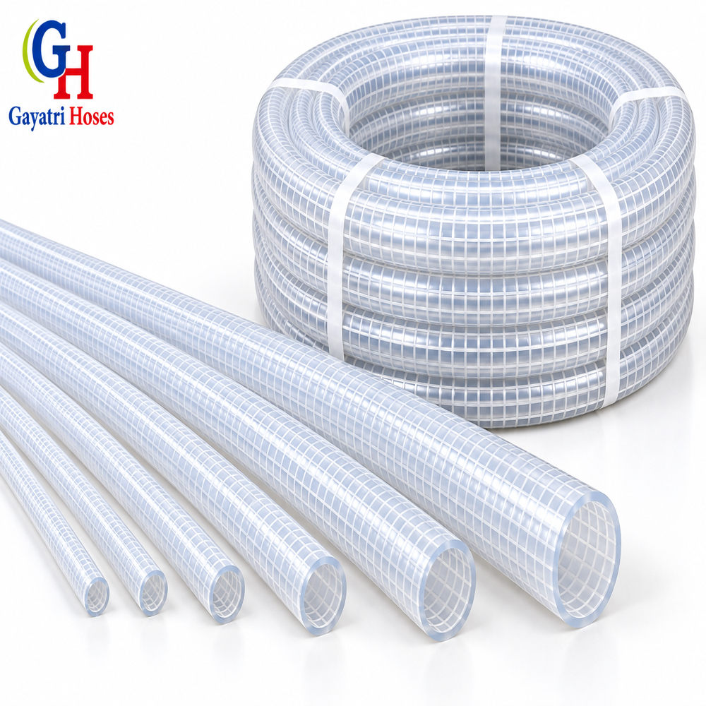 Silicon Braided Hose - Color: White
