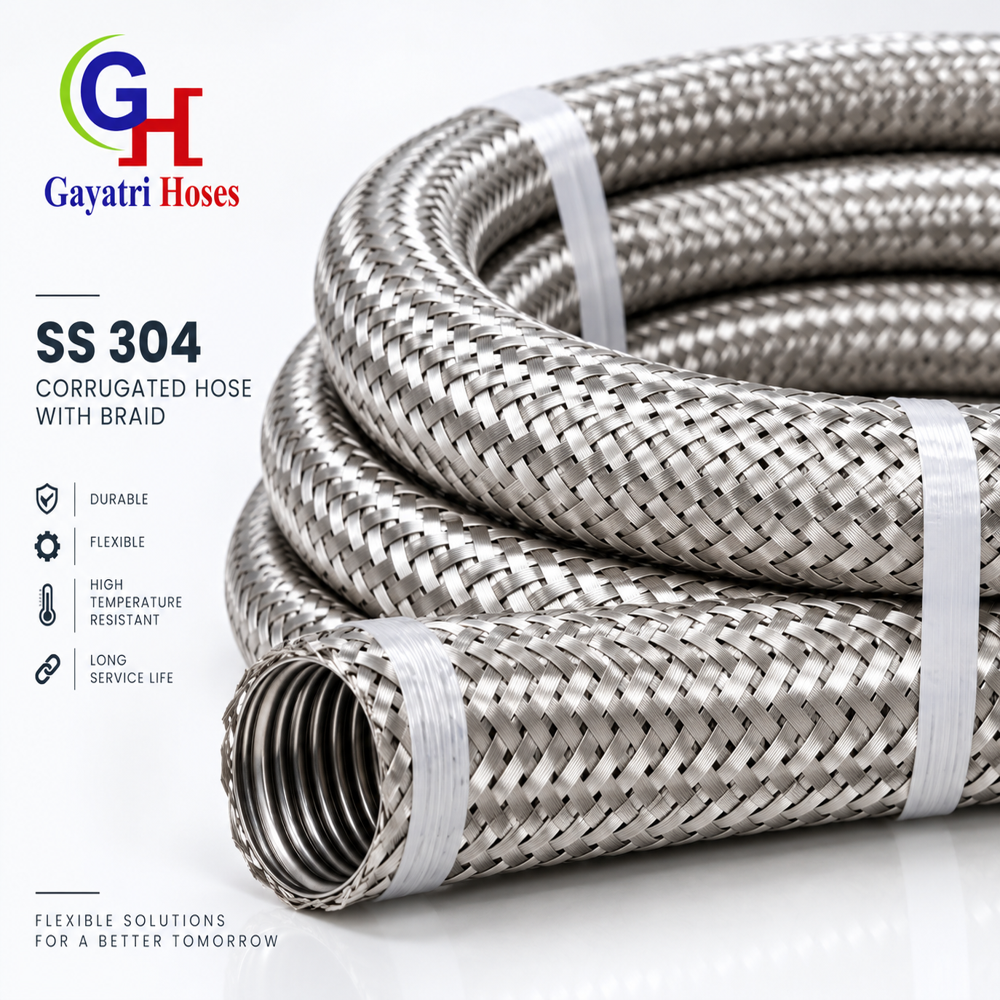 SS 304 Corrugated Hose Braid