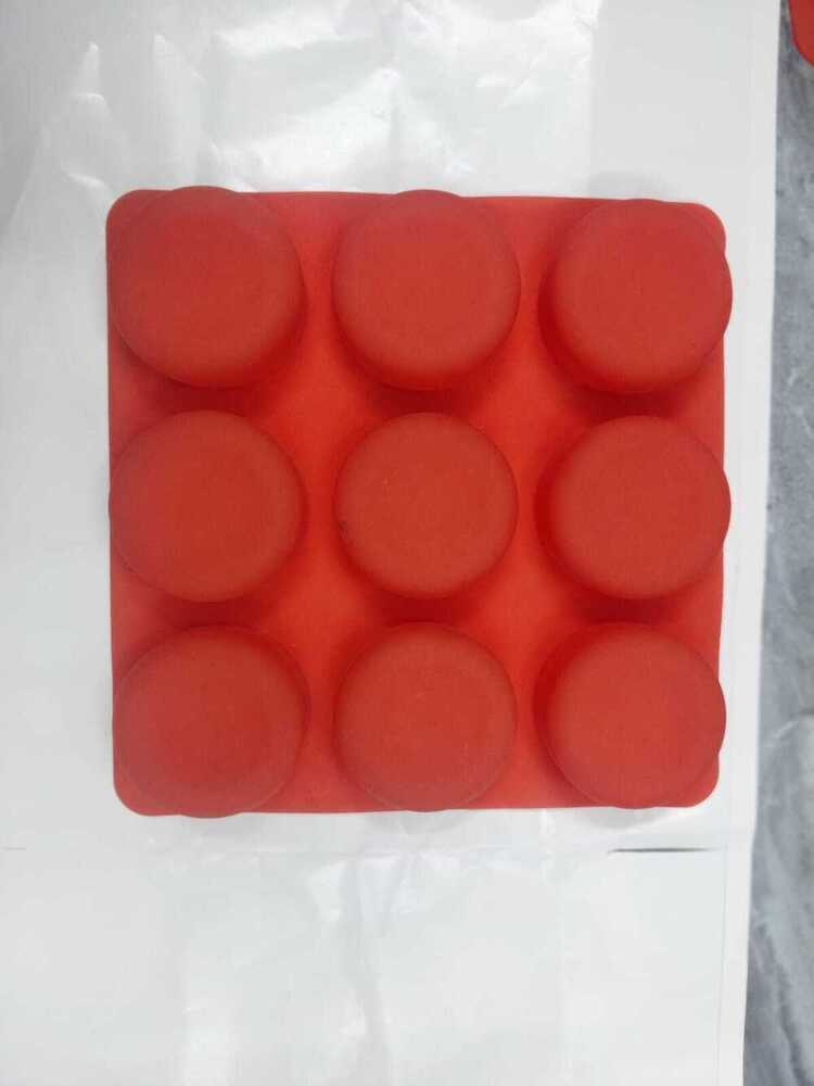 Red Multi-cavity Round Silicone Mold