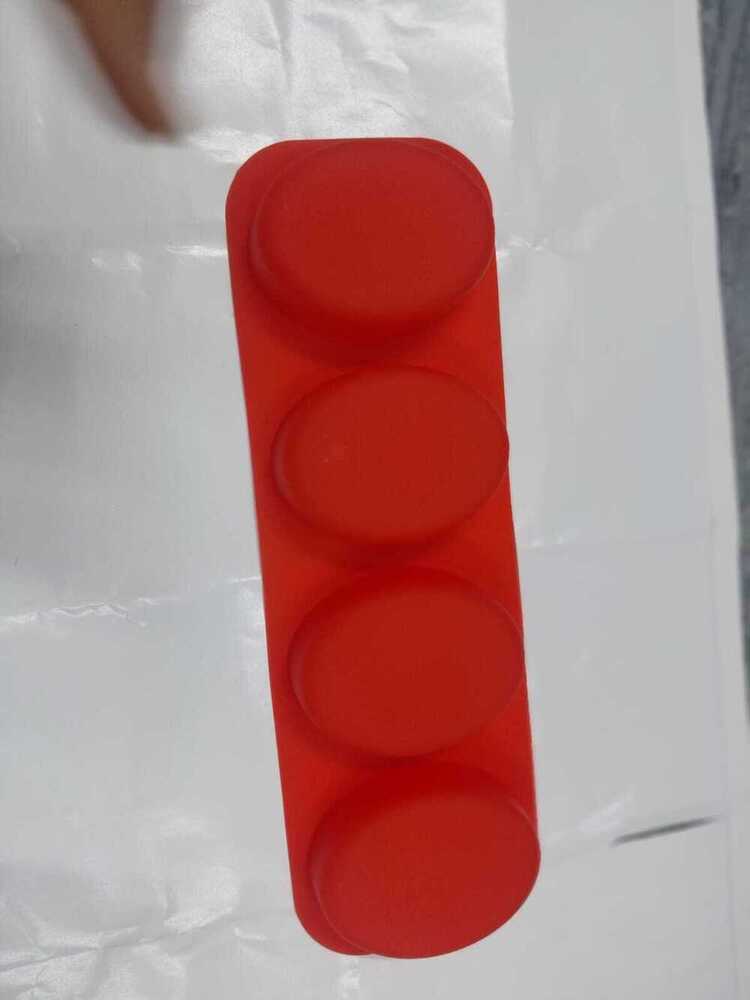 Silicone 4 Cavity Oval Soap Mould