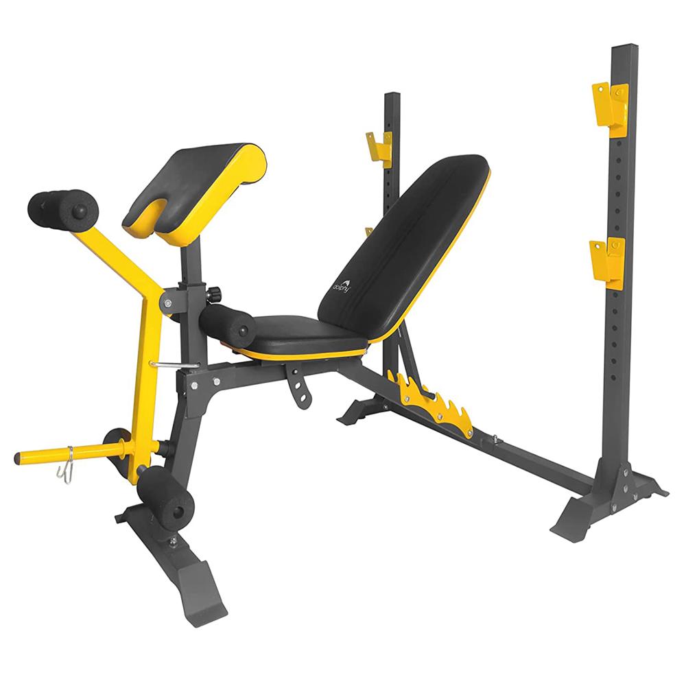 Adjustable Olympic Weight Bench With Leg Developer