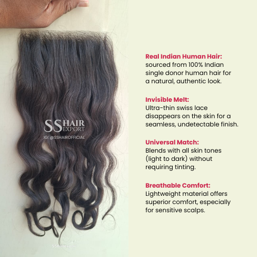 Body Wave 4x4 Closures Lace With Bundles 18inch Sew In Human Hair for hair Salon