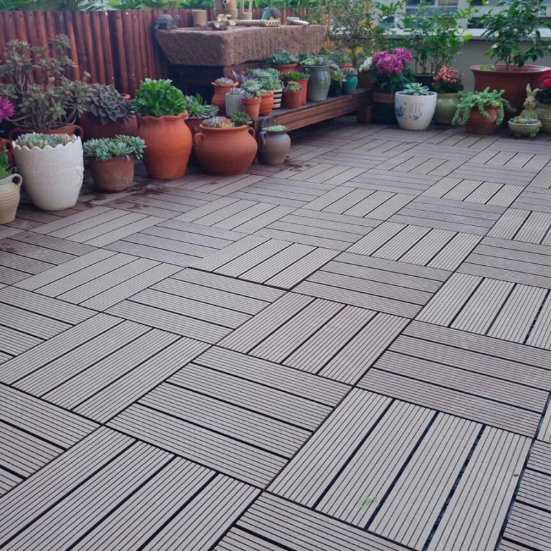 Premium WPC Interlocking Deck Tiles