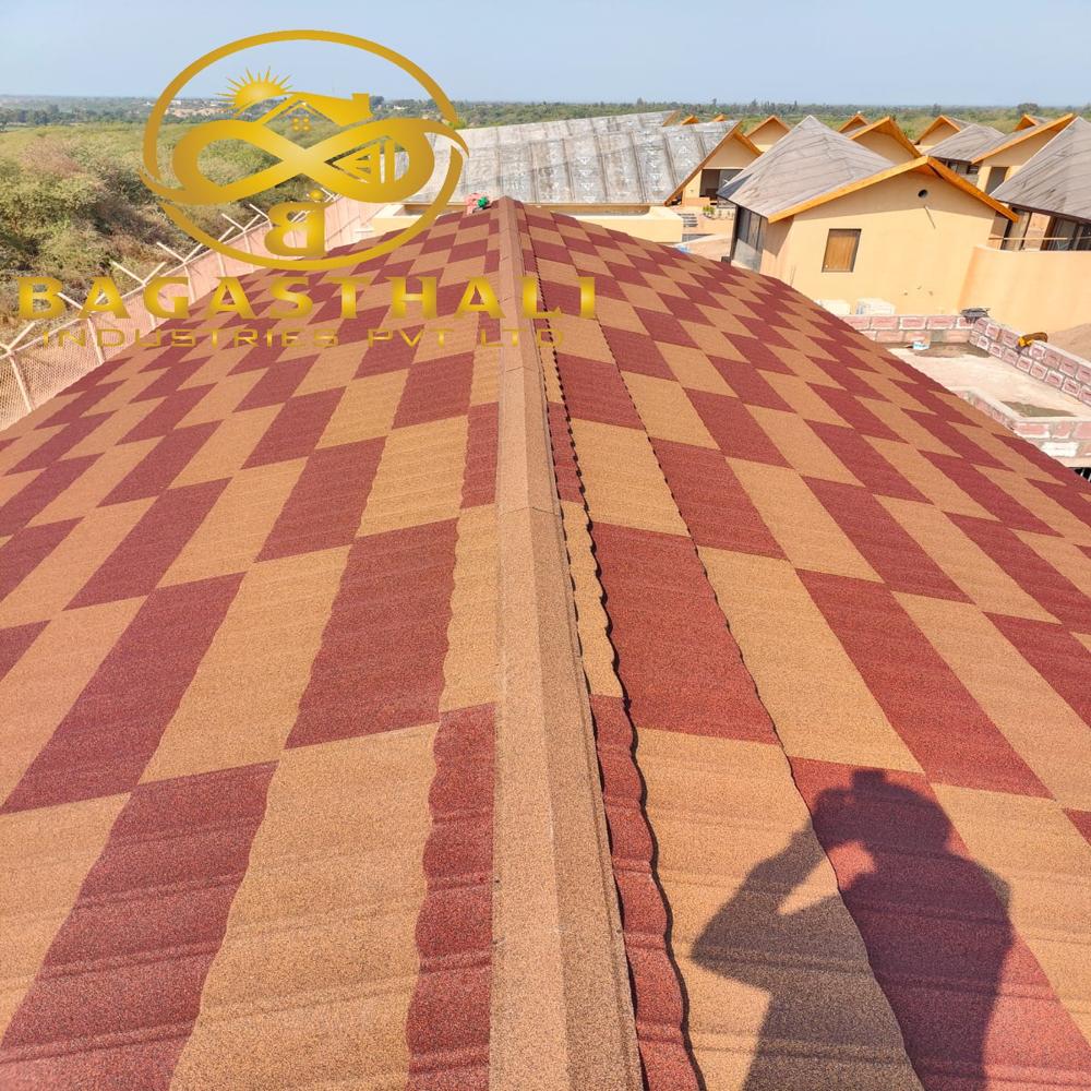 1320mm Stone Coated Metal Roof Tiles