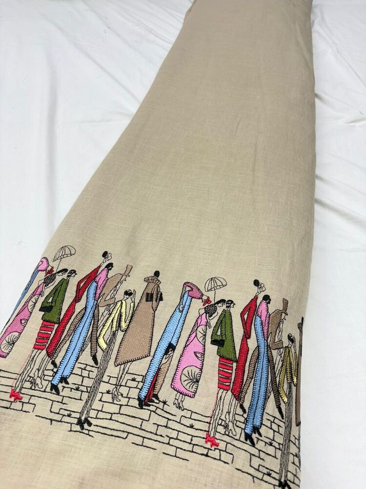 Border Embroidered Fabric