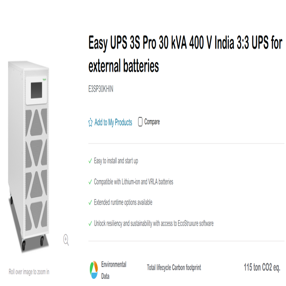 30kVA 3S Easy UPS