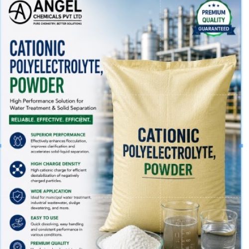 White Cationic Polyelectrolyte Decanter