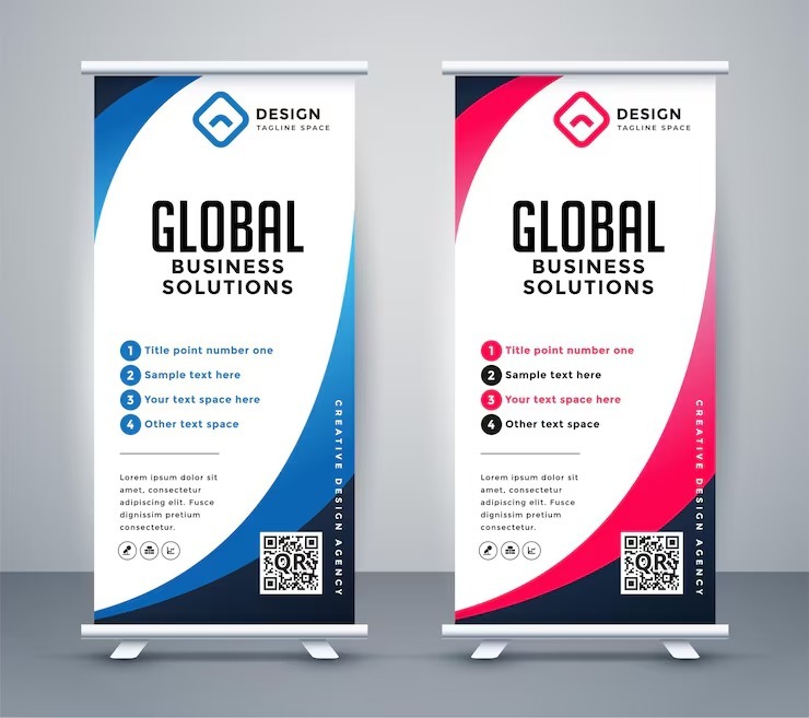 Business Roll-Up Display Standee