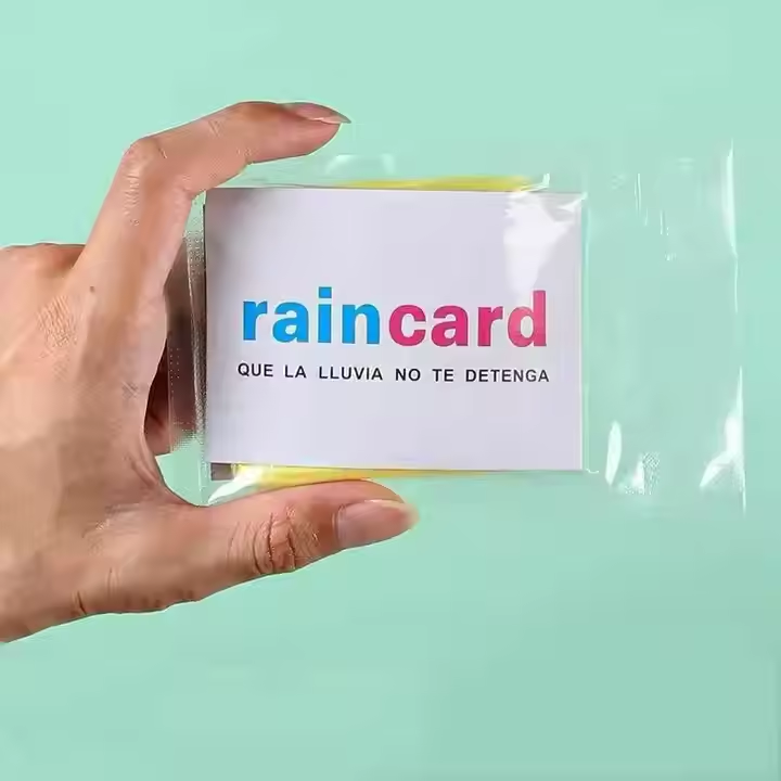 Pocket Rain Card Raincoat