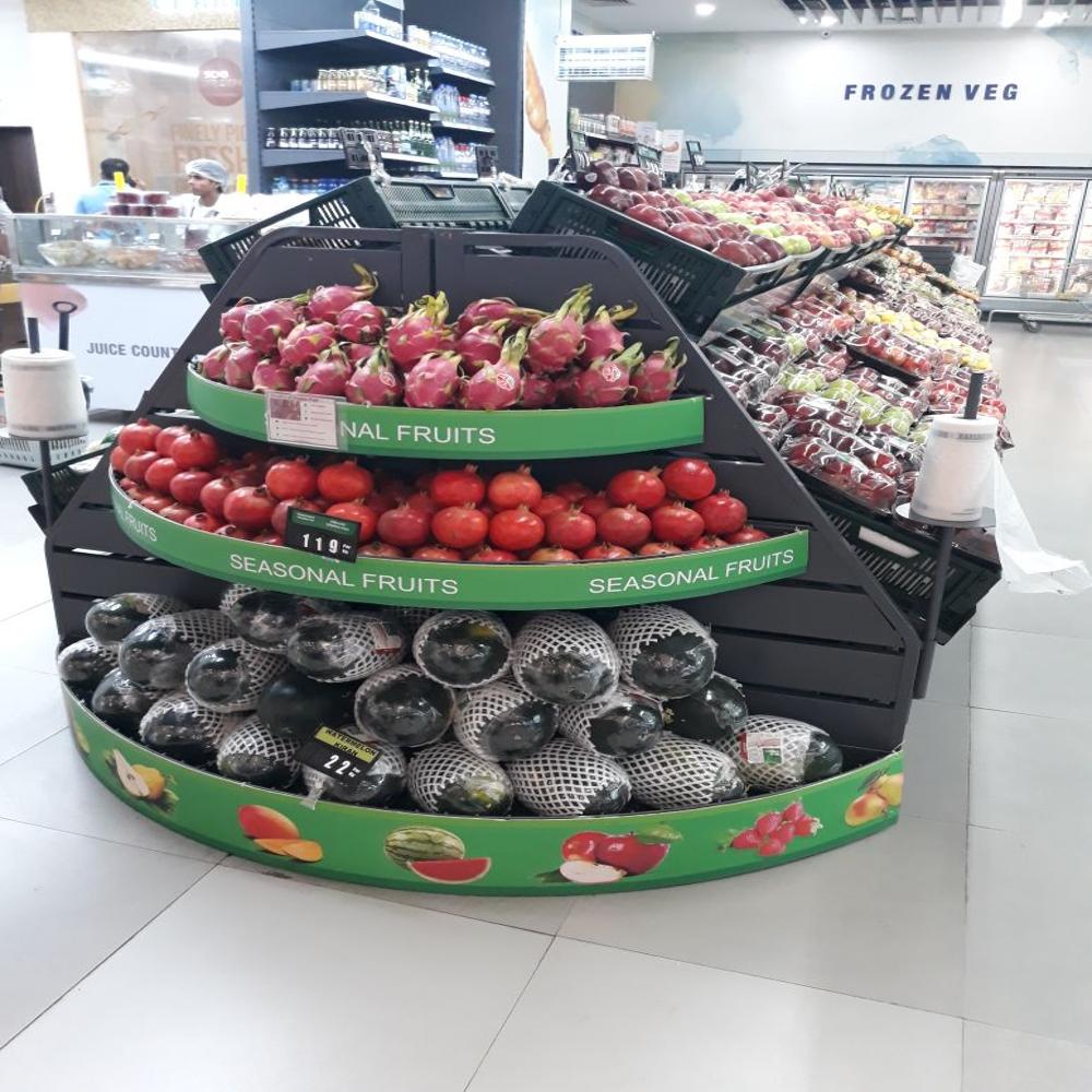 Supermarket Display Racks - Durable Metal, 60x24x48 Inches, Sleek Silver Finish | Versatile Storage, Easy Assembly, Adjustable Shelving