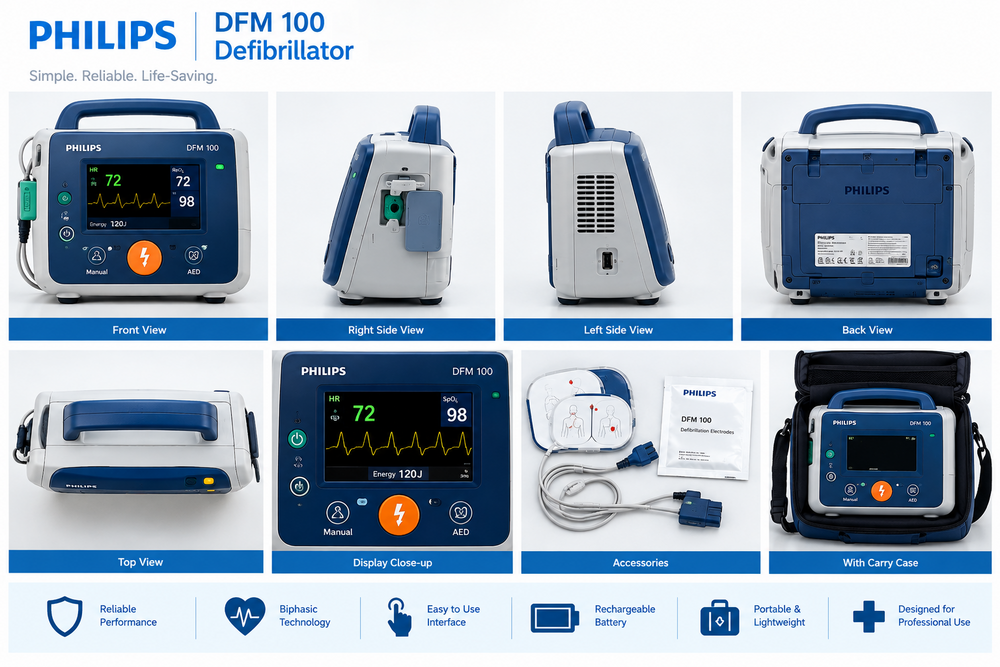 Philips Dfm 100 Defibrillator - Accuracy: Refer To Manufacturer Specifications