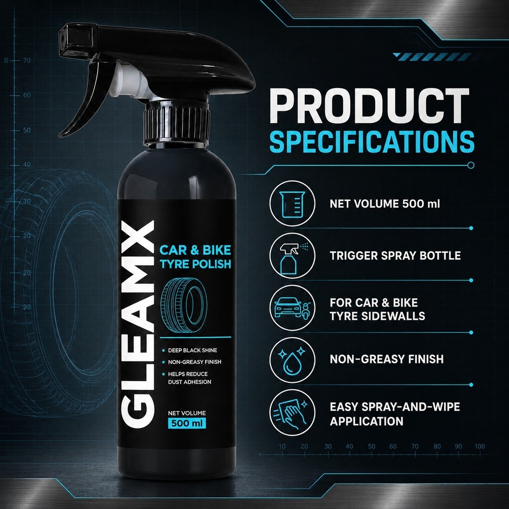 500ml Car And Bike Tyre Polish