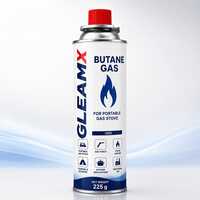 225g Butane Gas - Color: Silver Can With Blue And Red Prints