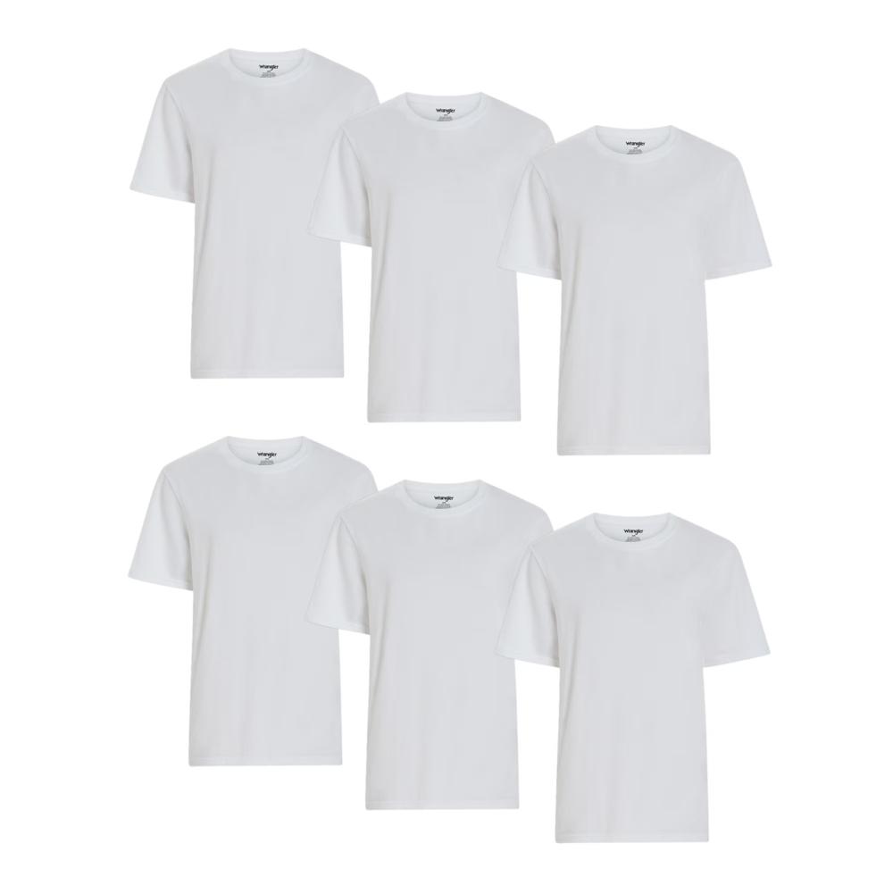 M11662 Mens Stretch Crew Neck T-Shirts 6 Pack