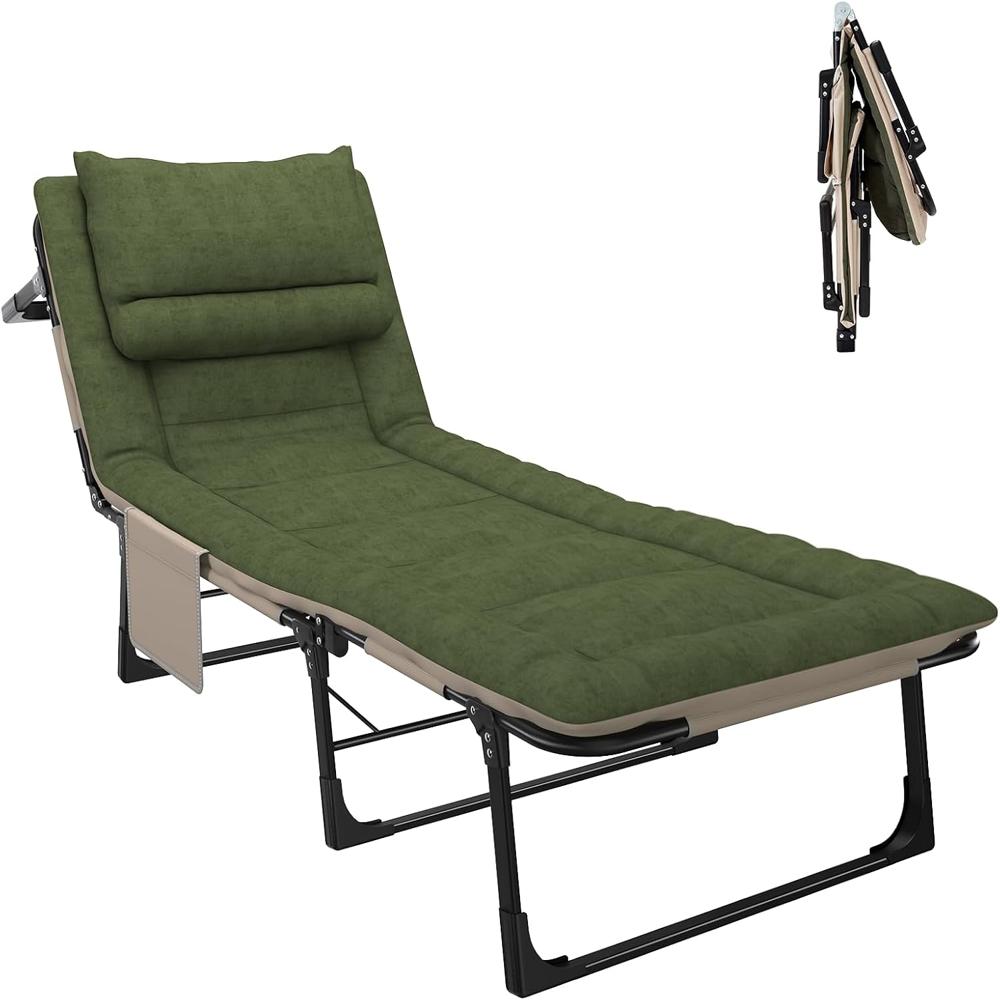 Camping Cot Bed With Cushion & 6-Positioncamping Cot Bed With Cushion & 6-Position Adjustable Backrest Adjustable Backrest - Brand Name: Dolphy