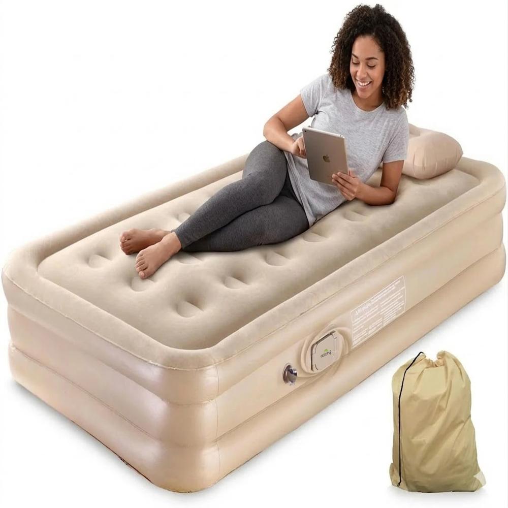 Pvc Single Inflatable Air Bed With Built-In Electric Pump - Brand Name: Dolphy