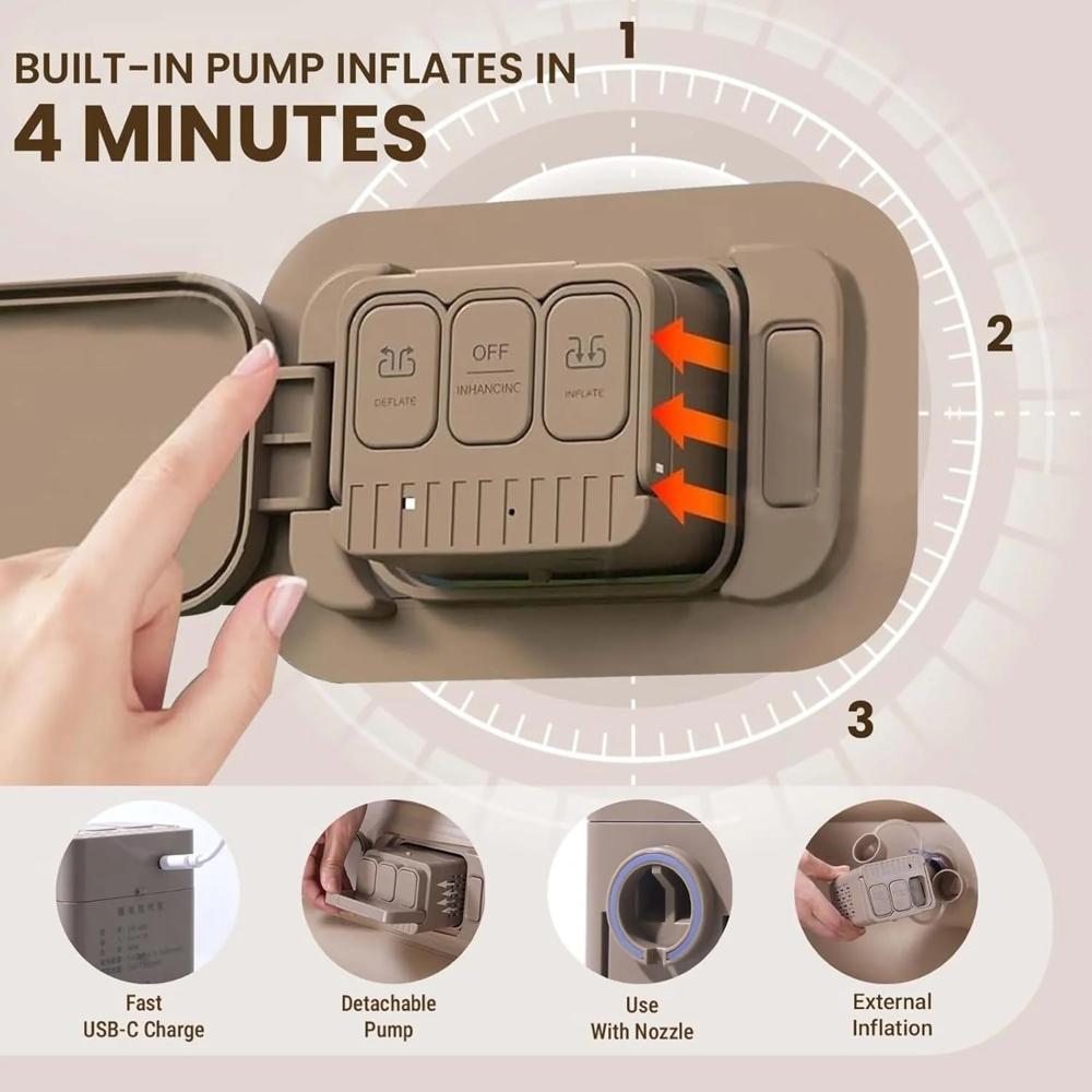 Air Mattress Queen With Built In Electric Pump