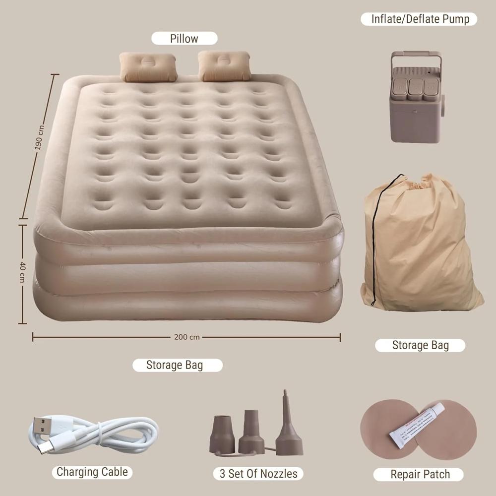 Air Mattress Queen With Built In Electric Pump